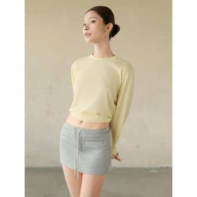 RUBIES Finn Skort - Váy Quần Nữ Vải Cotton Lưng Thun Dáng Ôm Ngắn