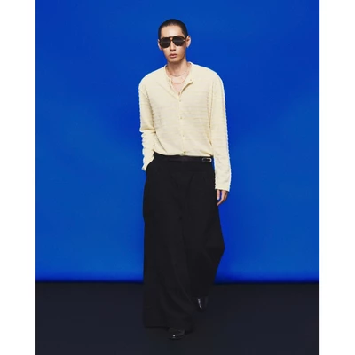 Hypnotism Multi-Pleated Denim Pants Quần jeans đen xếp ly form baggy phối tag da độc đáo (Hoả tốc)