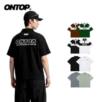 Áo polo form rộng basic local brand ONTOP vải thun cá sấu dày dặn, thoáng mát nhiều màu | O16-T2_O18-T4