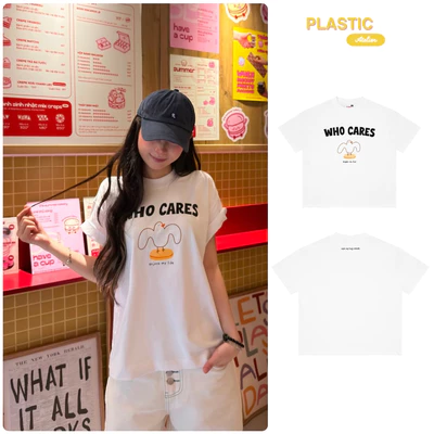 Áo thun oversized boxy, áo thun local "Whocare" 250gsm Cổ Tròn Unisex Nam Nữ Basic