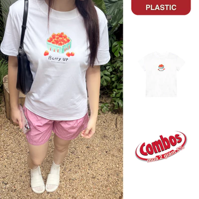 Áo thun babytee "Berry" vải cotton 250gsm cao cấp, ôm dáng chuẩn form fit dày dặn