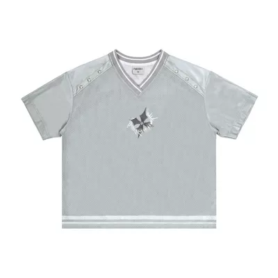 Áo thun form Boxy SKELETON VOID JERSEY Lưới, vải bóng PARADOX AT6P0485