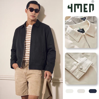 Áo Khoác Kaki Nam 4MEN AK062 Business Jacket Form Regular basic trẻ trung, năng động, đi chơi,đi làm