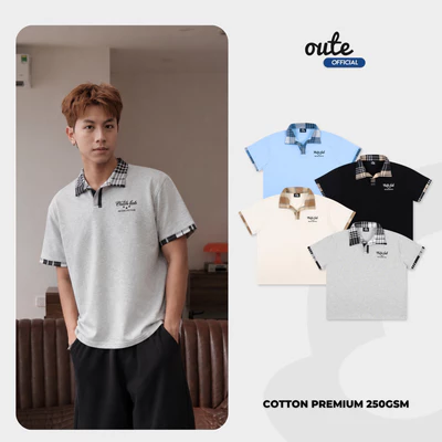 Áo Polo Cổ Caro Outerity Outer Lab Form Boxy Nam Nữ - Unisex Local Brand