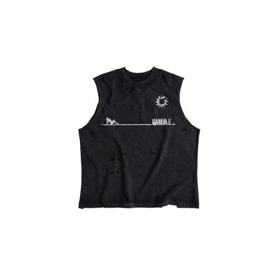 TANNING CUT-OFF TEE / ÁO TANKTOP WASHED / GAMBLE WORLDWIDE