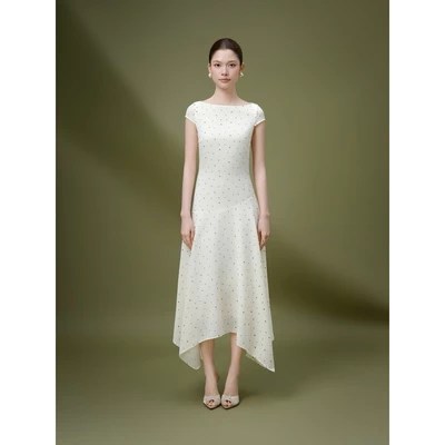 RUBIES Joan Dress - Đầm Dài Nữ Vải Cotton Linen Dáng Tùng Xoè Tay Hến Cổ Thuyền