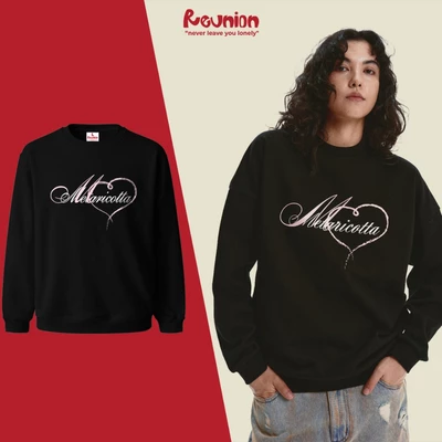 REUNION Áo Sweatshirt Nỉ In Họa Tiết HEART Áo Sweater Nam Nữ Form Rộng SWT2