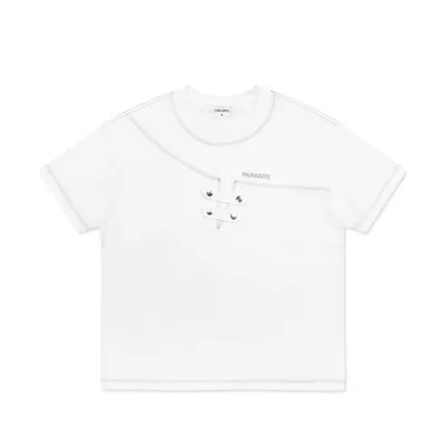 Áo thun form Boxy MISALIGNED TEE Cotton PARADOX AT6P0504