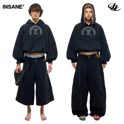 Áo Hoodie InsaneClo HALO HOODIE Form Boxy Unisex Chất Liệu Chân Cua Cotton
