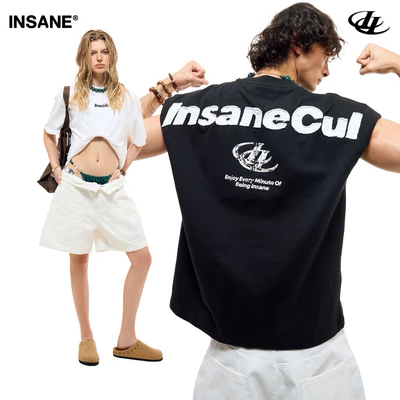 Áo Thun InsaneClo INSANECUL TEE Form Oversize Unisex Chất Liệu Thun Cotton