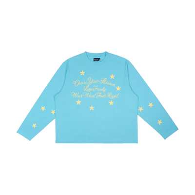 ÁO SWE PASSION L/S TEE - CYAN