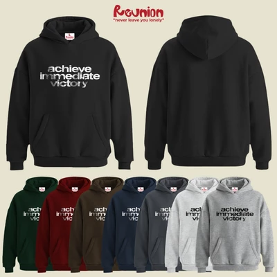RNC ACHIEVE Hoodie - Áo Nỉ Chui Có Mũ In Hình Form Oversize Chính Hãng Brand REUNION