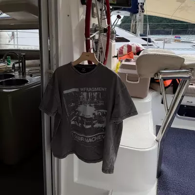 DEADFRAME TSHIRT / Áo thun wash có mài rách in trame Whose Studio nam nữ