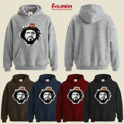 RNC Chenille Embroidery R'KING Hoodie - Áo Nỉ Chui Có Mũ Hình Thêu Xù Form Oversize Chính Hãng Brand REUNION
