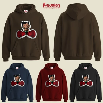 RNC Chenille Embroidery R'SLEEP ATB Hoodie - Áo Nỉ Chui Có Mũ Hình Thêu Xù Form Oversize Chính Hãng Brand REUNION