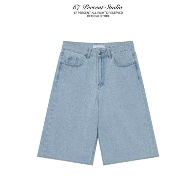 Quần Shorts Jeans Dáng Dài 67PERCENT/67% - GLACIER DENIM SHORTS