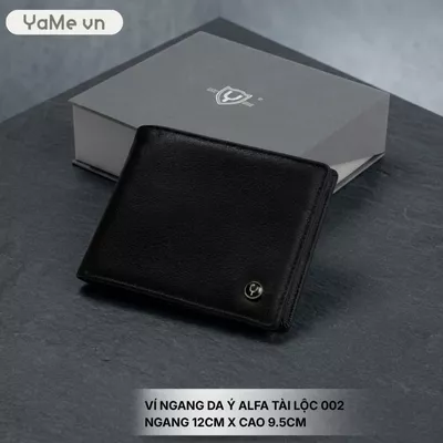 Ví Ngang Nam Da Ý Alfa Tài Lộc 002 22433 |YaMe|