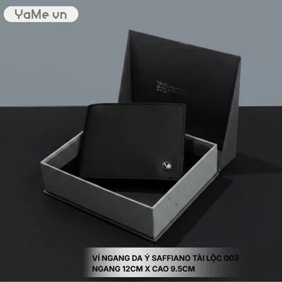 Ví Nam Ngang Da Ý Saffiano Tài Lộc 003 22434 |YaMe|