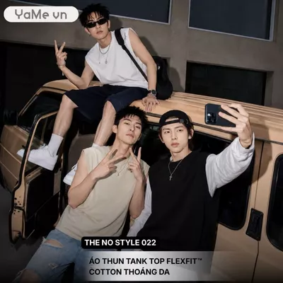 Áo thun ba lỗ co giãn 4 chiều, tôn dáng, phom ôm vừa F2 - The No Style 022 23356 |YaMe|