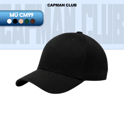 Mũ lưỡi trai trơn nam nữ CAPMAN CLUB, nón kết basic unisex CM99 đơn giản, cá tính