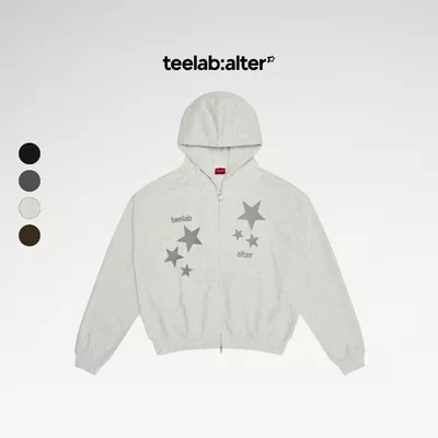Hoodie Nỉ Bông Teelab Alter Boxy Fleece Stars Hoodie HD121