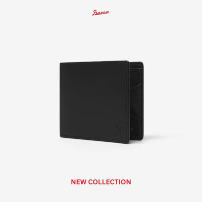 Ví Da Dáng Ngang Nam Nữ BAMA Basic Wallet Bóp Da Cao Cấp Unisex Bền Đẹp Nhiều Ngăn Dùng Hằng Ngày