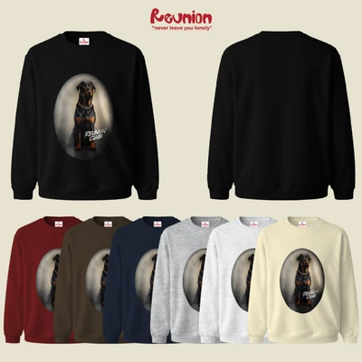 RNC DOBERMANN Sweatshirt - Áo Nỉ Dài Tay In Hình Áo Sweater Nam Nữ Form Oversize Brand REUNION