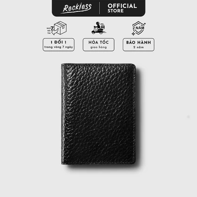 Ví Da Gập Đôi Reckless - Jack Slim Wallet - Da Nappa - 2 Màu Trơn
