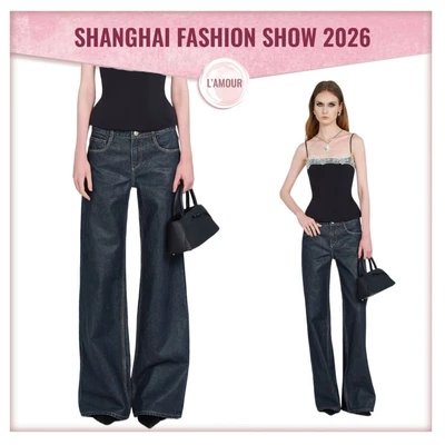 [DEAL MỞ BÁN] LSOUL - Nes Jean Quần Nữ Ống Rộng Wash Xanh Đậm Dáng Suông Thời Trang J26060833