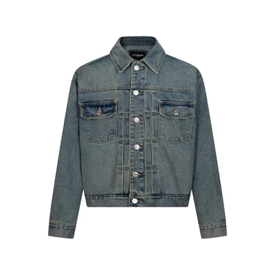 OUTBREAK - Áo khoác denim "RETRO BUTTON JACKET"