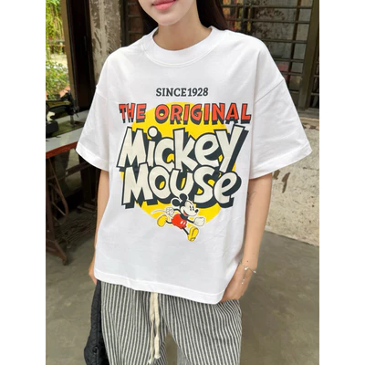 TheGlam CHÍNH HÃNG - Áo Thun Trắng LocalBrand "Mickey Mouse Original 1928" Form Boxy UNISEX - TS06-06