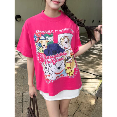 TheGlam CHÍNH HÃNG - Áo Thun Hồng "IRRESISTIBLE THEGLAM" Form Boxy UNISEX LocalBrand - TS07-07