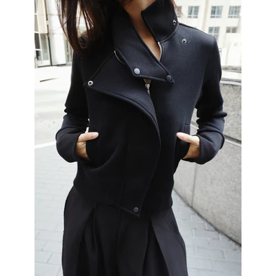 Áo khoác cổ cao - VIRELLE HIGH-NECK JACKET