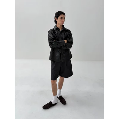 Áo Sơ Mi Da Dài Tay Chất Liệu Faux Leather 67PERCENT/67% - LEATHER SHIRT