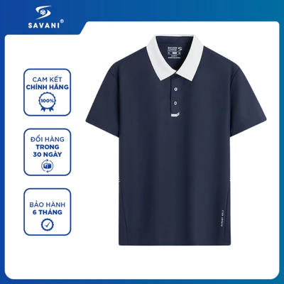 Áo Thun Polo Nam SAVANI Chất Liệu Thấm Hút Mồ Hôi, Co Giãn Tốt, Áo Polo Nam Dáng Thể Thao MPSA222S6