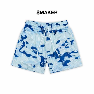 [SMAKER] Quần đùi ngắn in hoạ tiết - "PATTERN LOGO" MESH SHORT