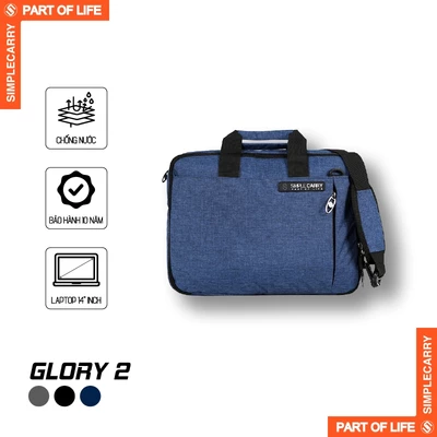 Cặp Công Sở SimpleCarry Glory Nhiều Ngăn Tiện Lợi, Đựng Vừa Laptop 14 Inch, Quai Xách Tay, Dây Đeo Tháo Rời