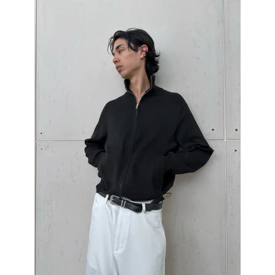 Áo Len Dài Tay Có Zip Kim Loại Chất Dày Dặn Cổ Bẻ 67PERCENT / 67% - HEATHER TRACK KNIT