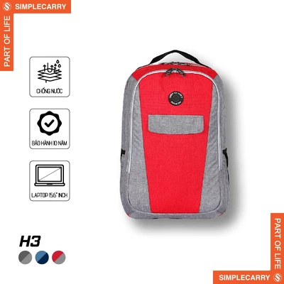 Balo Thời Trang Hàn Quốc SimpleCarry H3 Nhiều Ngăn, Chống Sốc, Có Lưới Thoát Hơi