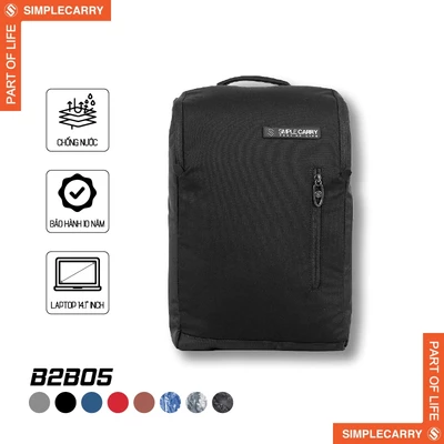 Balo Công Sở & Đi Học Nam Nữ SimpleCarry B2B05 Chống Thấm Cao Cấp, Dành Cho Laptop 14 Inch