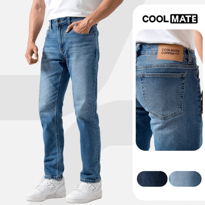 Coolmate x Copper Denim | Quần Jeans dáng OG Slim, quần đi làm đi chơi dạo phố Coolmate