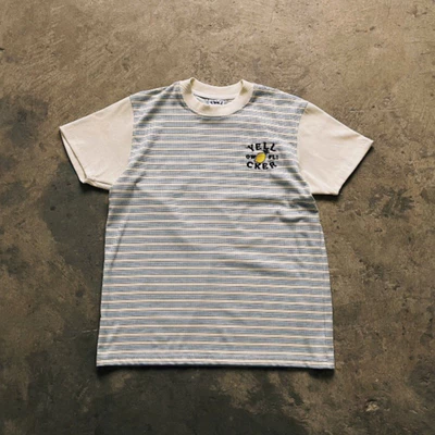 Áo thun tay ngắn YELLOW FLICKER sọc logo lemon unisex ( form slim fit )