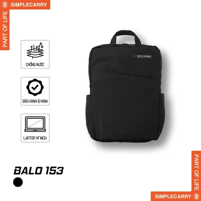 Balo SimpleCarry 153 Công Sở Đi Học Đi Chơi Chống Trượt Nước Chính Hãng cho Laptop 14inch