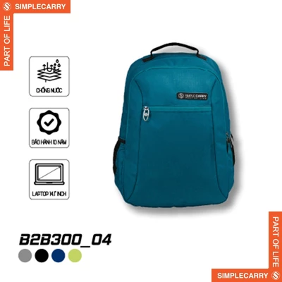 Balo Nam Nữ B2B300_04 Nhiều Ngăn Tiện Lợi, Đựng Vừa Laptop 14 Inch