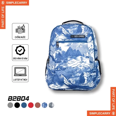 Balo Đi Học & Đi Làm SimpleCarry B2B04 Nhiều Ngăn, Có Ngăn Đựng Laptop Riêng, Chống Sốc