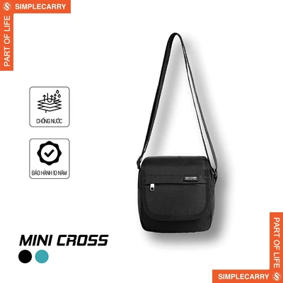 Túi Cross Chéo SimpleCarry MiniCross Vải Ngăn Rộng, Thiết Kế Đơn Giản, Nhiều Ngăn Tiện Lợi
