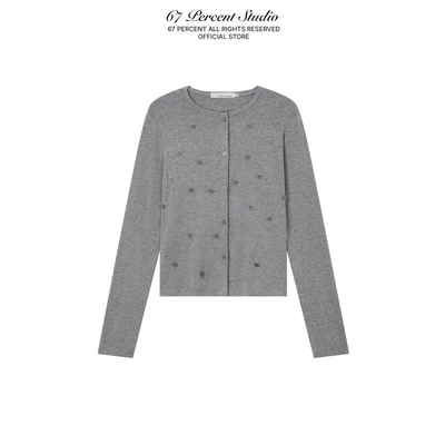 Áo Khoác Len Mỏng Cardigan Thiết Kế Nhiều Nút 67PERCENT/67% - ORBIT CARDIGAN