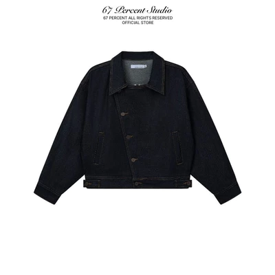Áo Khoác Jeans Nút Cài Vạt Xéo 67PERCENT/67% - ORIBE DENIM JACKET