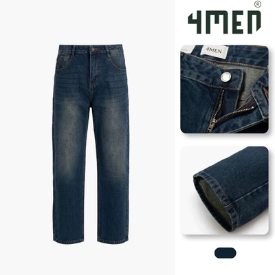 Quần Jean Trơn Túi Kiểu Form Straight QJ134