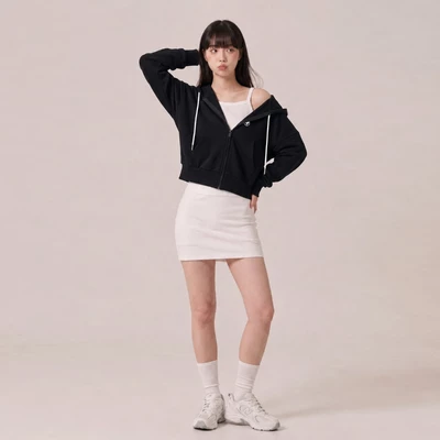 Áo Khoác Nữ Cotton Form Lửng Hoodie Wings Crop Chống Nắng Chống UV 99.95% LIMEORANGE